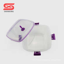 food grade PP clear airtight plastic food container